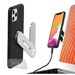 Магнітний тримач для телефону та планшета на ноутбук кріплення на стіл