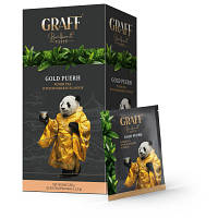 Якісний Чай Graff Gold Puer З ароматом мандарина 20 пакетиків х 1.8 г (4820279610634) Гарантія!