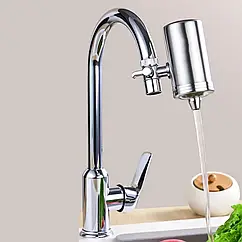 Фільтр з нержавіючої сталі для кухні 687-1 з ручкою та сіткою