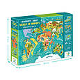 Навчальний набір DoDo Магнітна мапа світу тварини (200267), фото 5