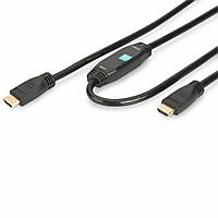 Кабель мультимедийный HDMI to HDMI 30.0m Digitus (AK-330105-300-S) v