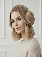 Хутряні навушники Lama Premium бежеві