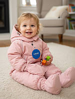 Зимовий суцільний термо комбінезон для дівчинки Lassye (68р)