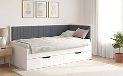 Ліжко "Бруклін": Стильний велюровий затишок та ідеальна економія місця