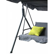 Качеля садова Bonro B-703 A Сіра+салатові подушки, фото 2