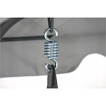 Качеля садова Bonro B-703 A Сіра+салатові подушки, фото 3