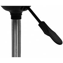 Барний табурет (барний стілець) круглий на колесах Bonro B-493 чорний екошкіра з регулюванням висоти для кухні, бару, салону, фото 5