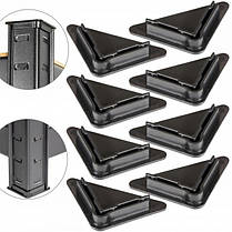 Стелаж металевий 180х90х30 Siker P9030 чорний 5 полиць, фото 5