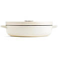 Сотейник KitchenAid Cast Iron чавунний з кришкою, 26 см, 2,77 л, мигдалевий крем (CC009010-001), фото 3