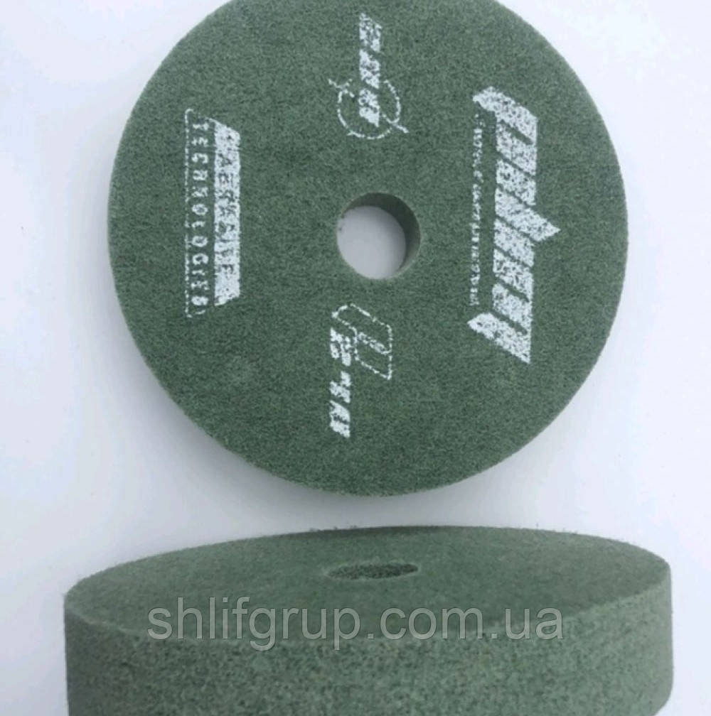 Піна Р240 коло 200х40х32 зелене полірувальне, фото 1