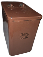 К73П-2 8кф 630в (±10%) металізований паперовий герметизований в прямокутному корпусі 50x46x46