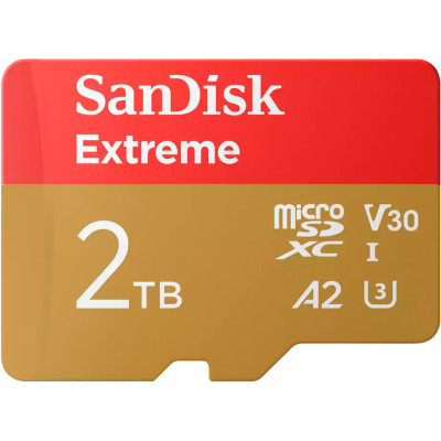 Карта пам'яті SanDisk 2TB microSDXC class 10 UHS-I U3 V30 A2 Extreme (SDSQXAV-2T00-GN6MA), фото 1