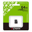 Карта пам'яті Kingston 64GB microSDXC class 10 UHS-I V10 A1 Canvas Select Plus (SDCS3/64GBSP), фото 3