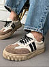 Кеди шкіряні жіночі весна осінь бежеві, фото 10