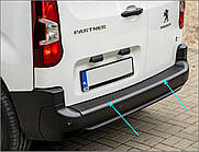 Захисна накладка на задній бампер для Peugeot Rifter / Partner 3 2018+ (пластик)