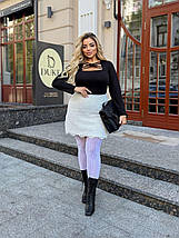 Жіночий лонгслів великого розміру  Розміри: 48-50, 52-54, 56-58, фото 4