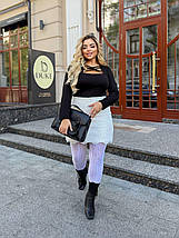 Жіночий лонгслів великого розміру  Розміри: 48-50, 52-54, 56-58, фото 3