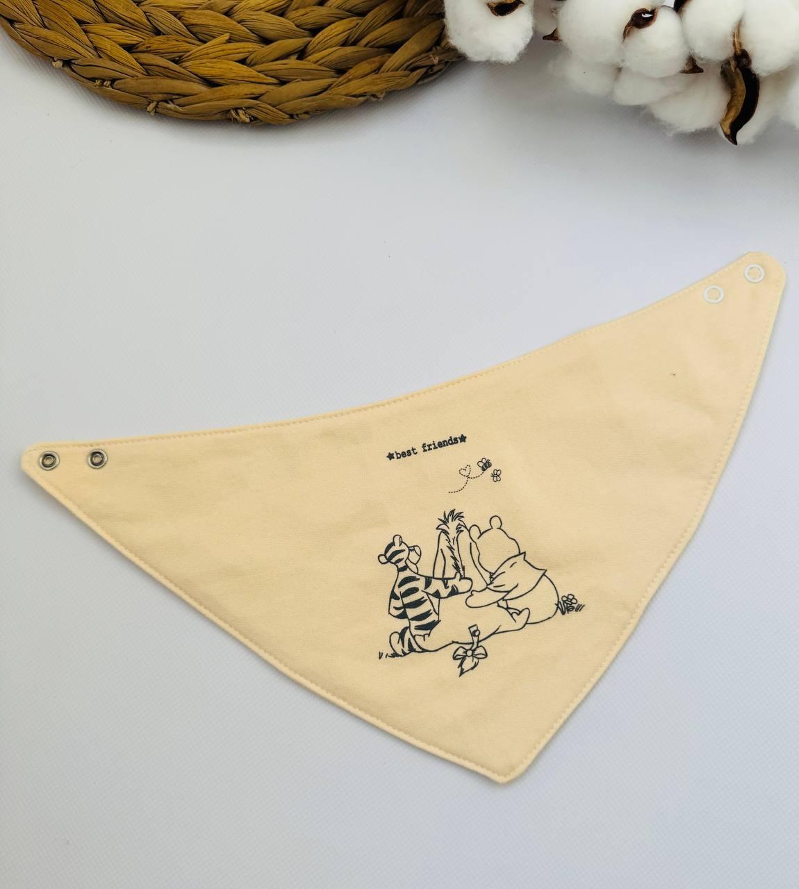 Непромокальний двосторонній слинявчик-нагрудники на кнопках, фото 1