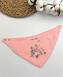 Непромокальний двосторонній слинявчик-нагрудники на кнопках, фото 8