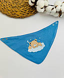 Непромокальний двосторонній слинявчик-нагрудники на кнопках, фото 5