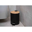 Контейнер для сміття Ardesto Minimalism З педаллю Чорний 3 л (ARHB3601BB), фото 2