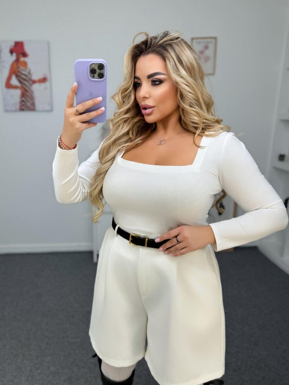 Жіночий лонгслів великого розміру Розміри: 48-50, 52-54, 56-58