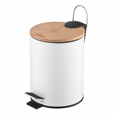 Контейнер для сміття Ardesto Minimalism З педаллю Білий 3 л (ARHB3601WB), фото 1