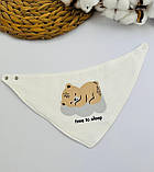 Непромокальний двосторонній слинявчик-нагрудники на кнопках, фото 4