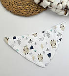 Непромокальний двосторонній слинявчик-нагрудники на кнопках, фото 5