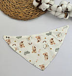 Непромокальний двосторонній слинявчик-нагрудники на кнопках, фото 6