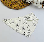 Непромокальний двосторонній слинявчик-нагрудники на кнопках, фото 9