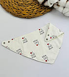 Непромокальний двосторонній слинявчик-нагрудники на кнопках, фото 8