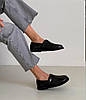Туфельки шкіряні анатомічні жіночі чорні, фото 4