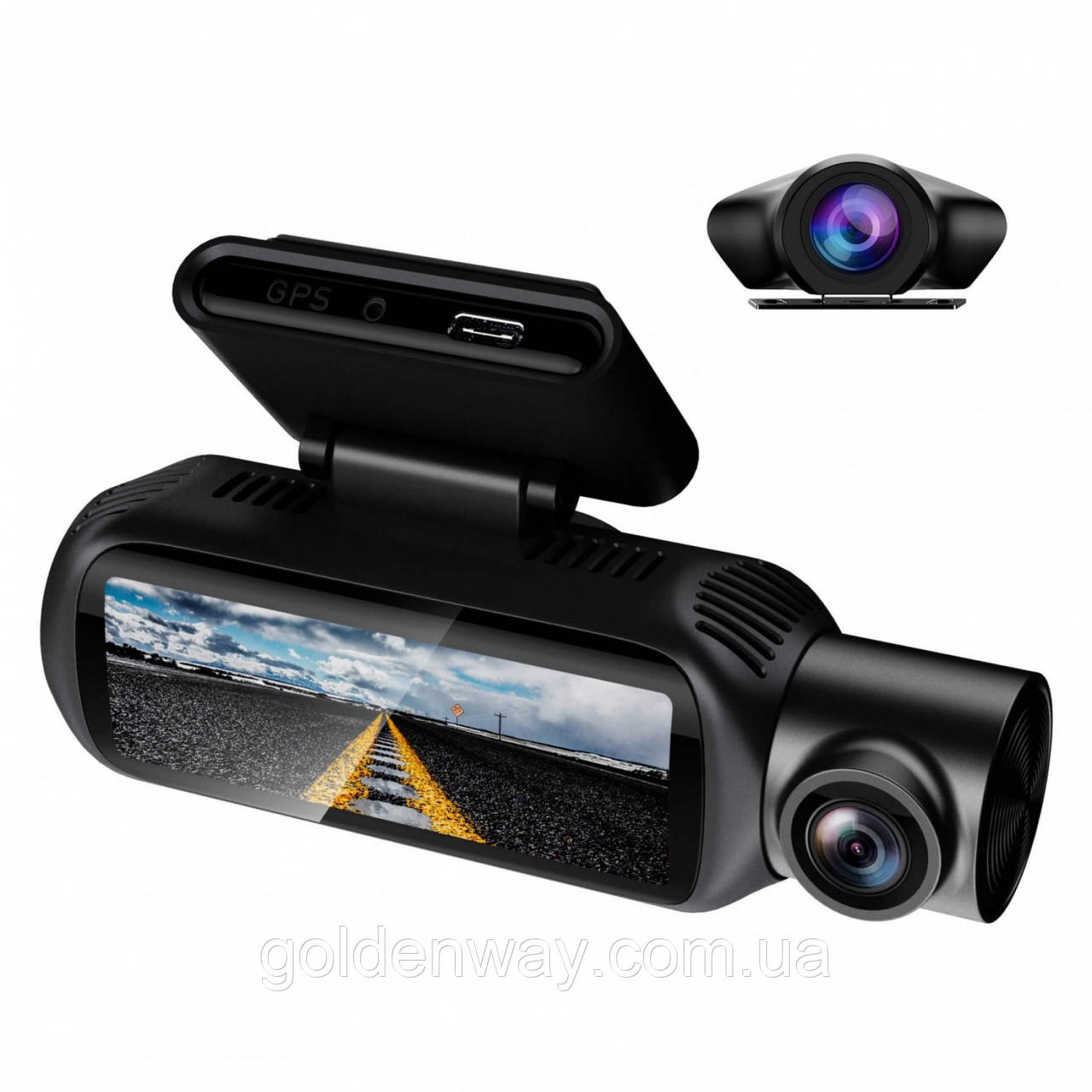 Відеореєстратор Aspiring Griffon 2 запис в 4K з WIFI на 3 камери запис салону для таксі та автобусів і камера парковки, фото 1