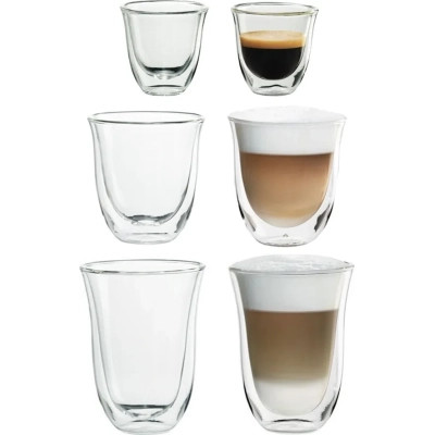 Набір склянок DeLonghi DLSC302 Mix 90/270/330 мл 6 шт (5513284451), фото 1