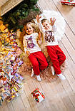 Утеплена піжама (начос) на дівчинку р.110 - 4-5 років, новорічна, фото 2