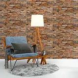 Самоклеючі 3Д панелі піщаної цегли 700х770х4 мм, фото 5