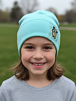 Шапка трикотажна весняна для дівчинки Among Us м"ята
