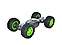 Трюкова машина на радіокеруванні з гумовими колесами чорно-зелена, фото 2