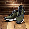 Зимові чоловічі шкіряні черевики, кросівки хакі утеплені з натуральної шкіри на хутрі на зиму для чоловіків, розмір 40-45, фото 3