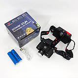 Ліхтар на голову для бігу Bailong BL-T78, Налобний ліхтарик для голови Налобний ліхтар сантехніка MQ-91, фото 4