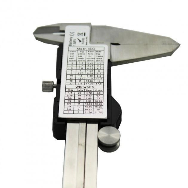 Цифрові електронні штангенциркулі, Електронний штангенциркуль 150мм з дисплеєм, Штангенциркуль 150мм RX-90, фото 1