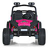 Дитячий електромобіль на акумуляторі двомісний Багі M 6207 з пультом р/у для дітей 3-8 років Рожевий, фото 5