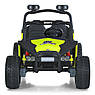 Дитячий електромобіль на акумуляторі двомісний Багі M 6207 з пультом р/у для дітей 3-8 років Зелений, фото 9