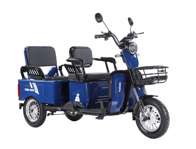 Триколісний електроскутер Ferma Rider 2000 W 72V (Синій)