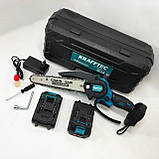 Електрична пила по дереву ланцюгова, Акумуляторна ланцюгова пила з акумуляторною зарядкою NO-63, фото 3