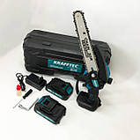 Обрізки гілок Krafftec 20 см, Електропила по дереву ручна ножівка, Акумуляторна мініпила CF-30, фото 6