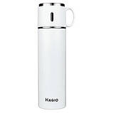 Термос питний туристичний MAGIO, Якісний термос маленький питний для гарячих напоїв KQ-77, фото 4