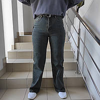 Джинси Vanver жіночі палаццо прямі стрейч брудні 28 сині