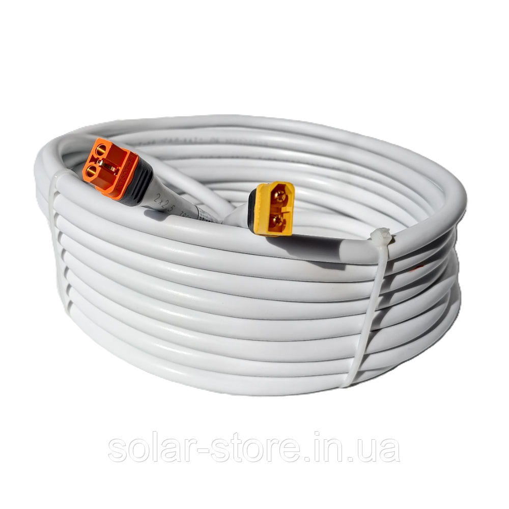Кабель XT60i-F to XT60M Solar Cable для підключення EcoFlow/BLUETTI до сонячної панелі.